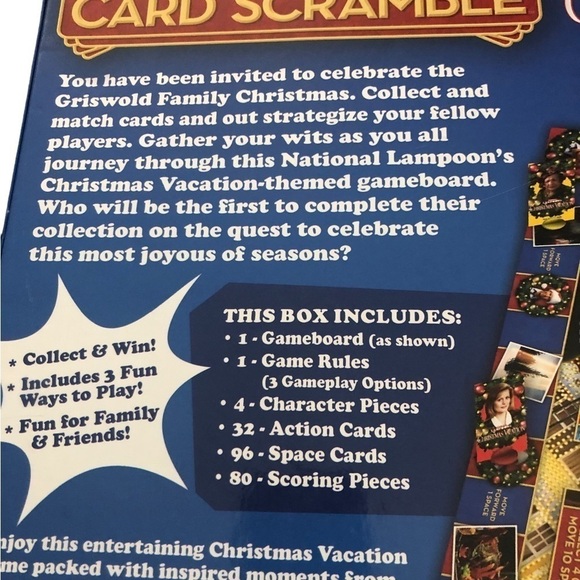 National Lampoon’s Christmas Vacation CARD SCRAMBLE Board Game Of Strategy 12+ - Picture 5 of 7